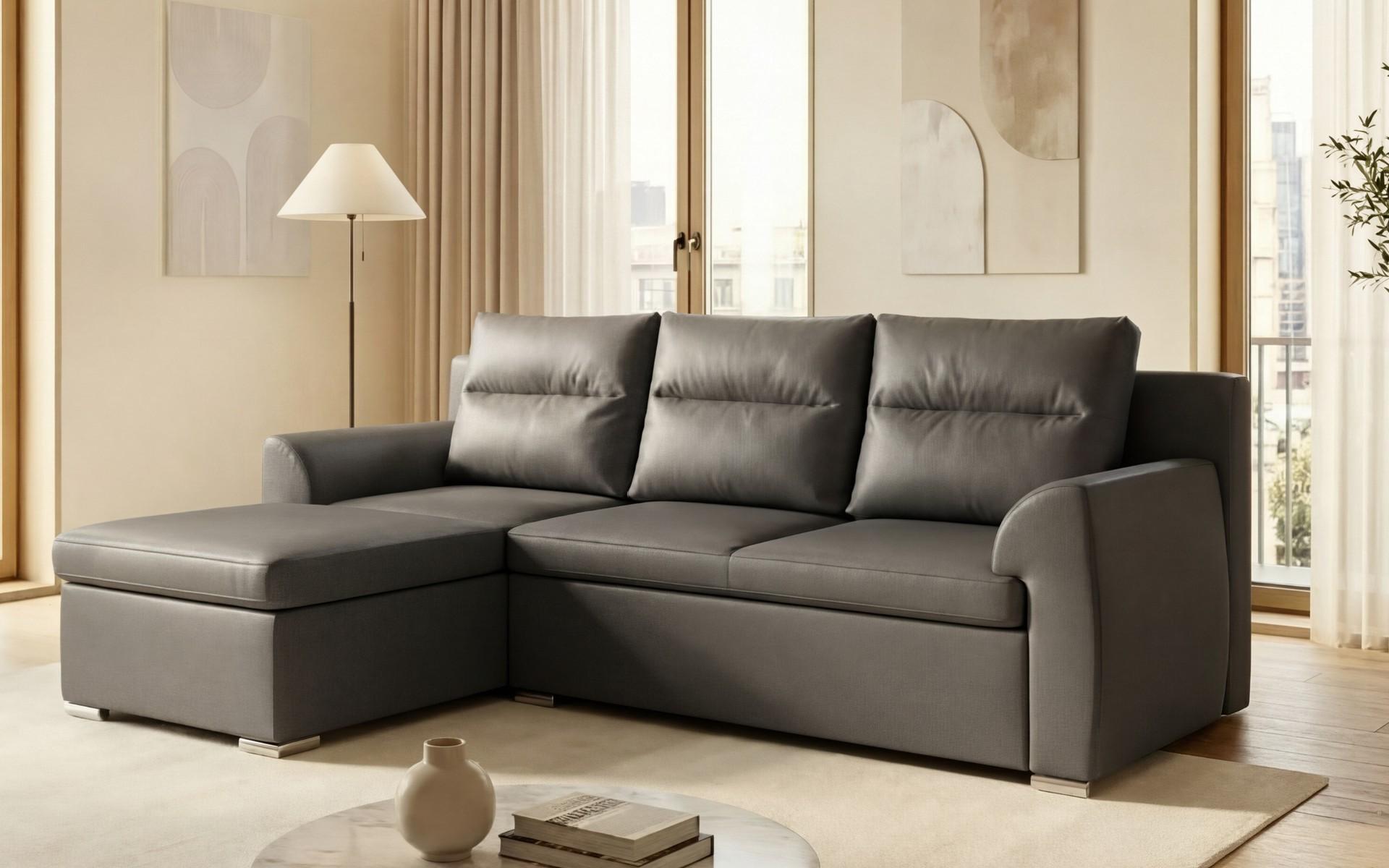 Coltar extensibil Nolan, gri-maroniu  3